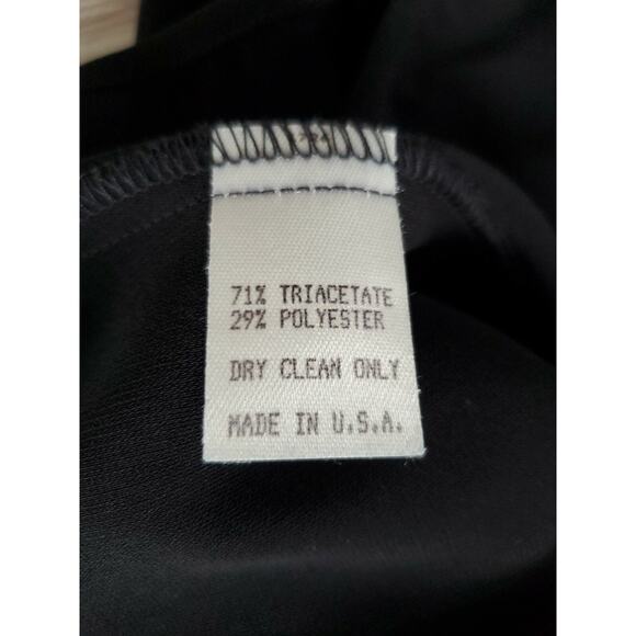 EUC Blanque Women's Black Top Size 1 Triacetate Blend Made in USA - Picture 7 of 7